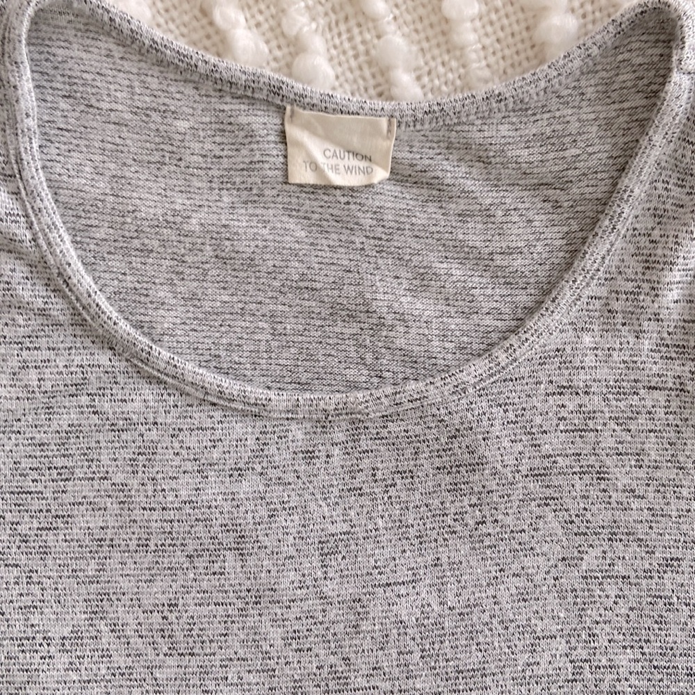 Knit Cold Shoulder T-Shirt - Picture 3 of 4